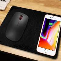 new design 0.5cm ultra thin  wireless charger mouse pad for iphone 8/iphone 8 plus/iphone x